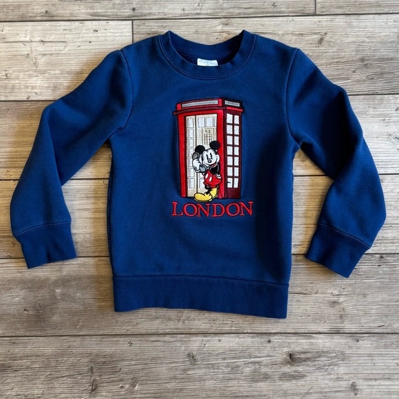 Disney | Epcot Mickey London Crewneck Sweatshirt | Size: 5/6 - Picture 1 of 5